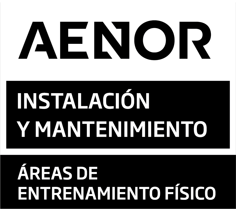 Certificado Aenor de instalación y mantenimiento de áreas de entrenamiento versión oscuro