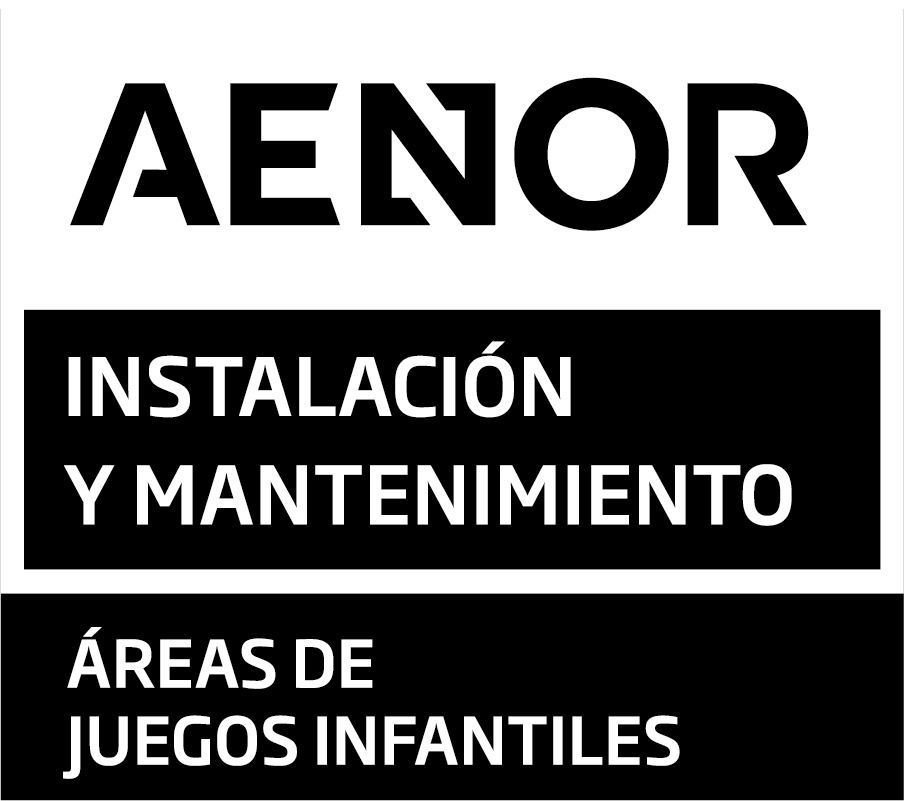 Certificado Aenor de instalación y mantenimiento de áreas infantiles versión oscura