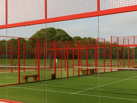 Varias pistas de pádel instaladas en Villalón de Campos