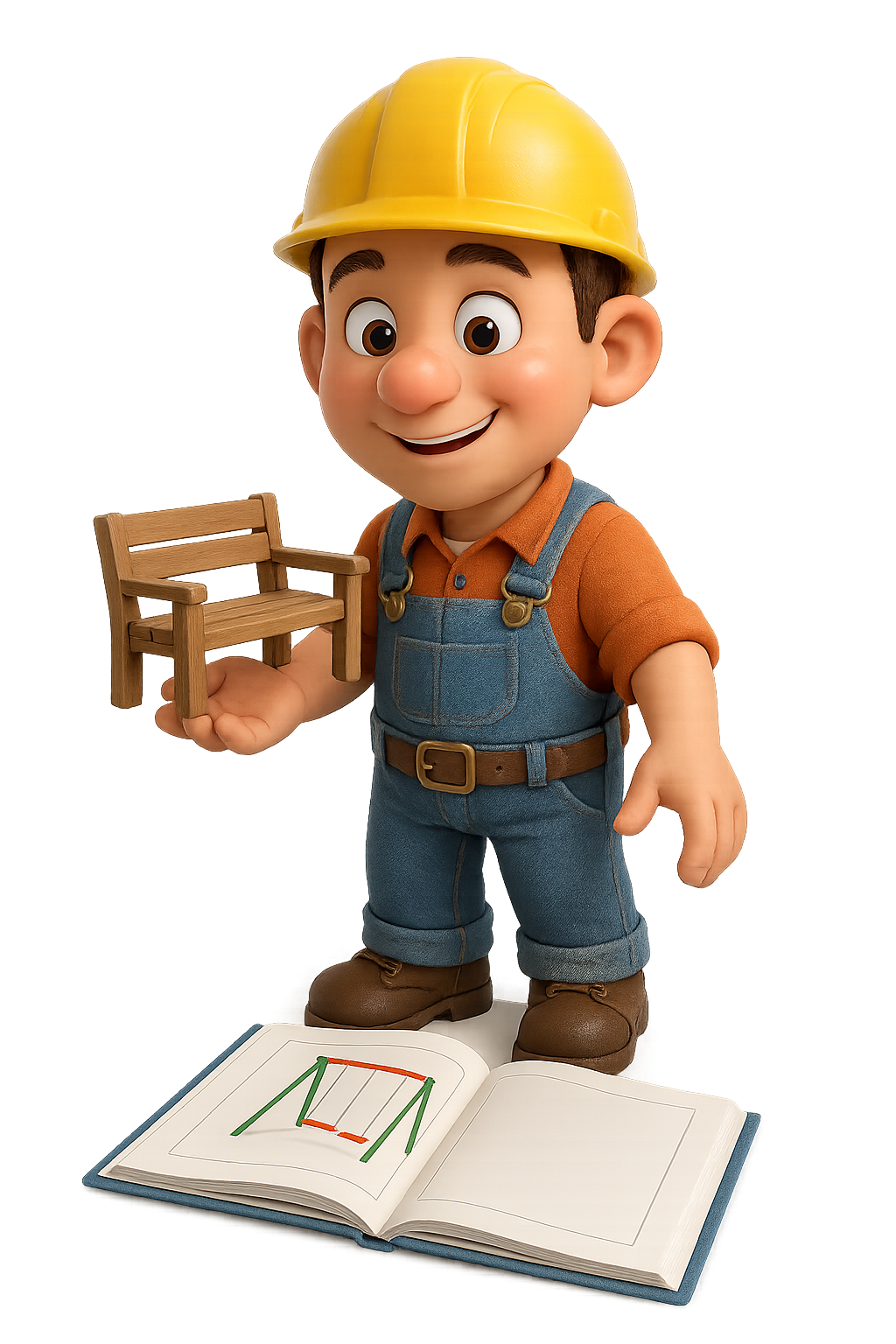 Animación 3D de un trabajador